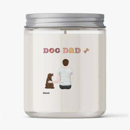 Dog Dad Scented Candle - Personalise now!